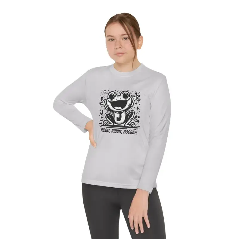 Frog Fun Youth Long Sleeve Tee with Posicharge Fabric