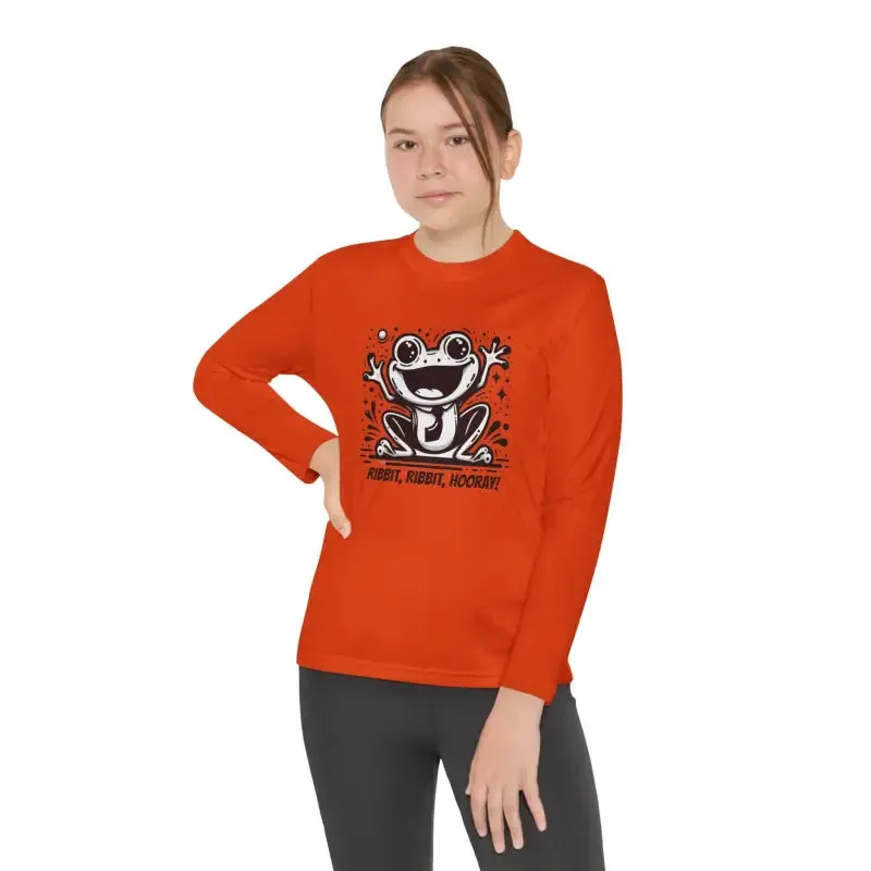 Frog Fun Youth Long Sleeve Tee with Posicharge Fabric