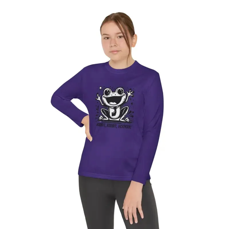 Frog Fun Youth Long Sleeve Tee with Posicharge Fabric