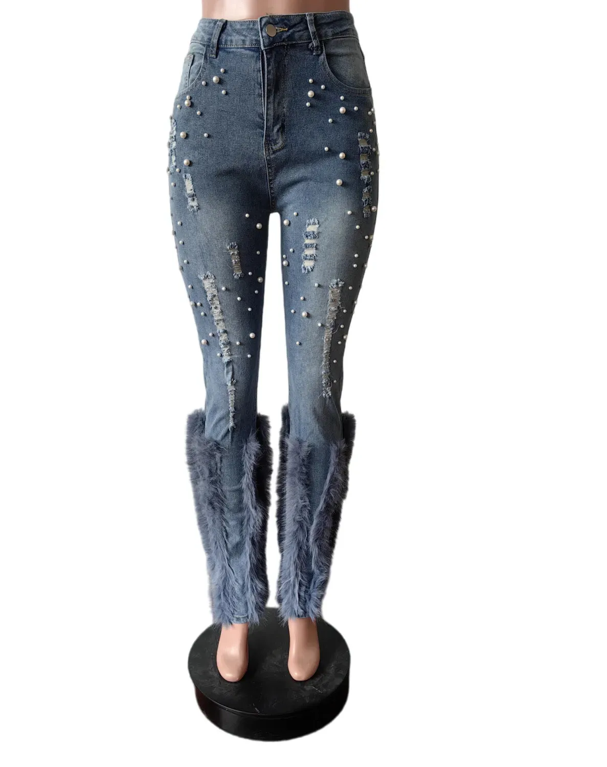Frosted Luxe Pearl Jeans