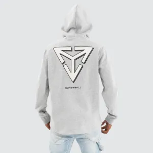 Fury Dual Curved Hoodie Grey Marle