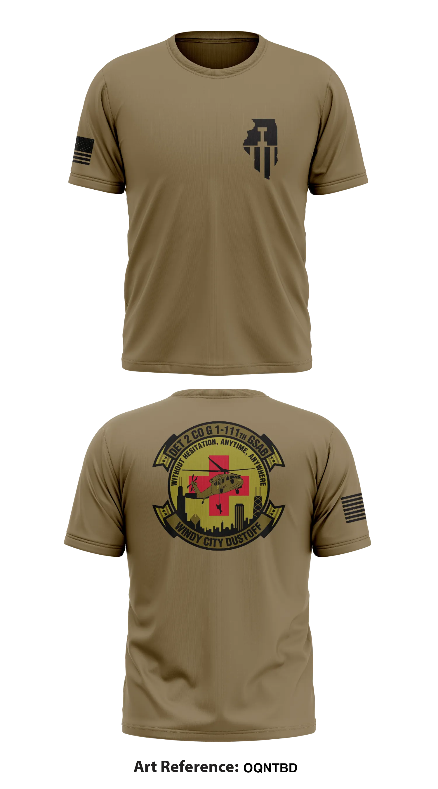 G111 Windy City Dustoff Core Men's SS Performance Tee - OqNTBD