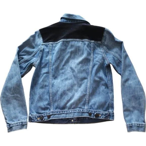 GAP Icon Denim jacket with black velvet patches