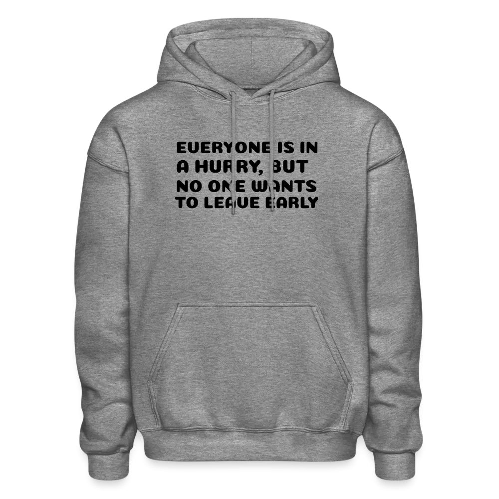 Gildan Heavy Blend Adult Hoodie, leave early