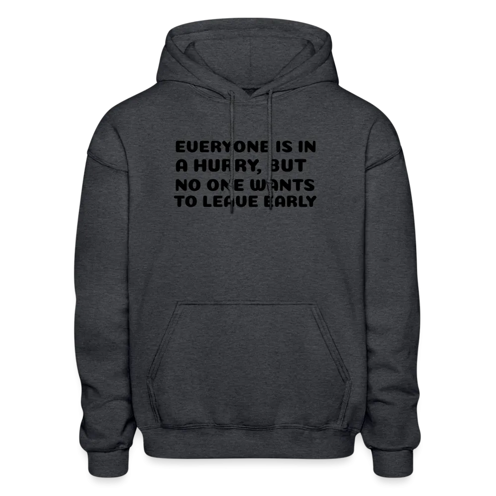 Gildan Heavy Blend Adult Hoodie, leave early