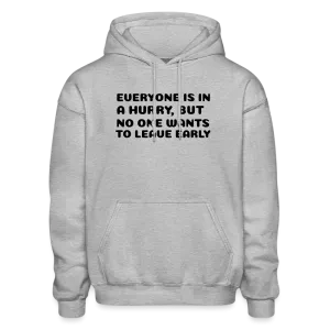 Gildan Heavy Blend Adult Hoodie, leave early