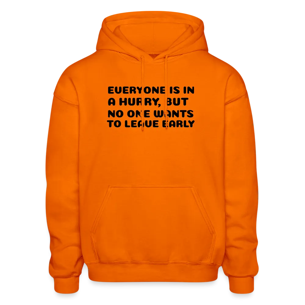 Gildan Heavy Blend Adult Hoodie, leave early