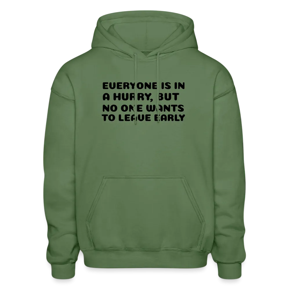 Gildan Heavy Blend Adult Hoodie, leave early