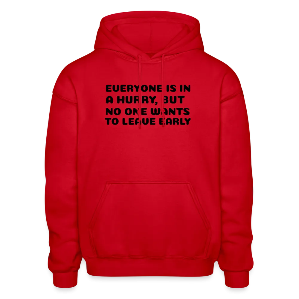 Gildan Heavy Blend Adult Hoodie, leave early