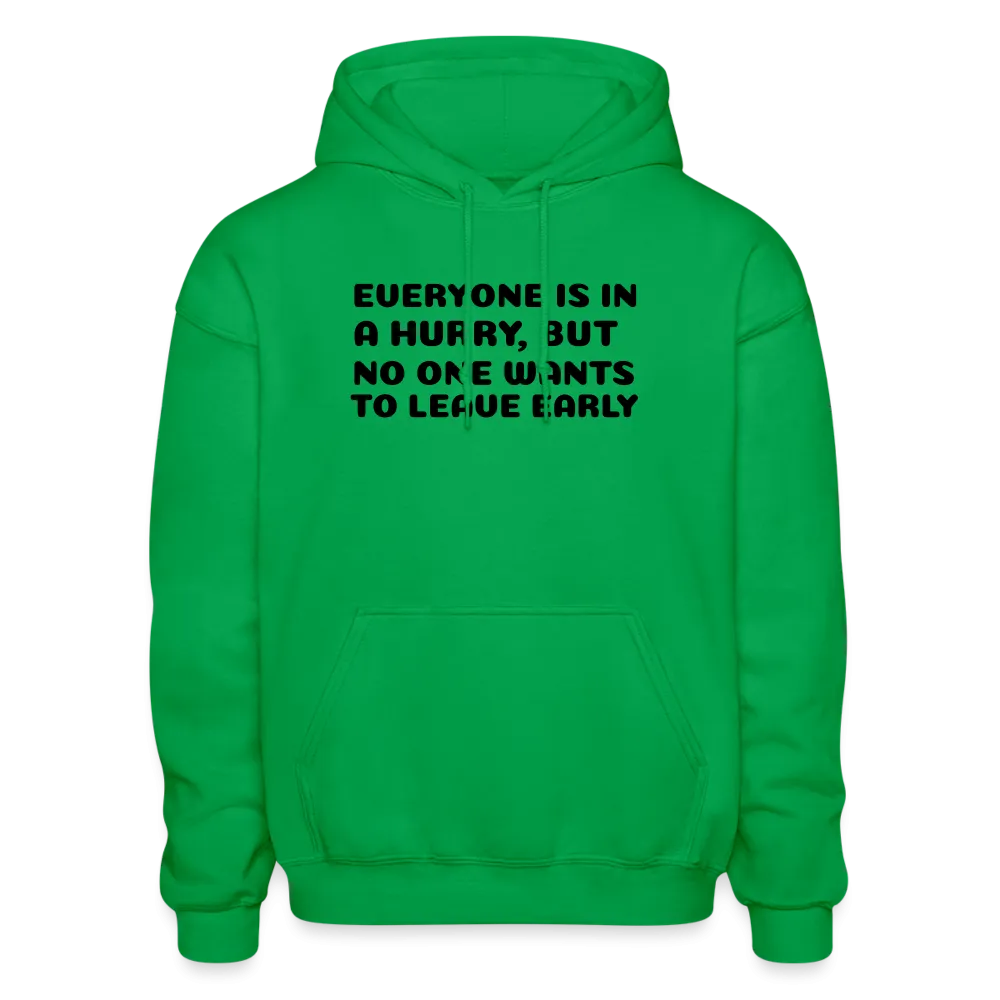 Gildan Heavy Blend Adult Hoodie, leave early