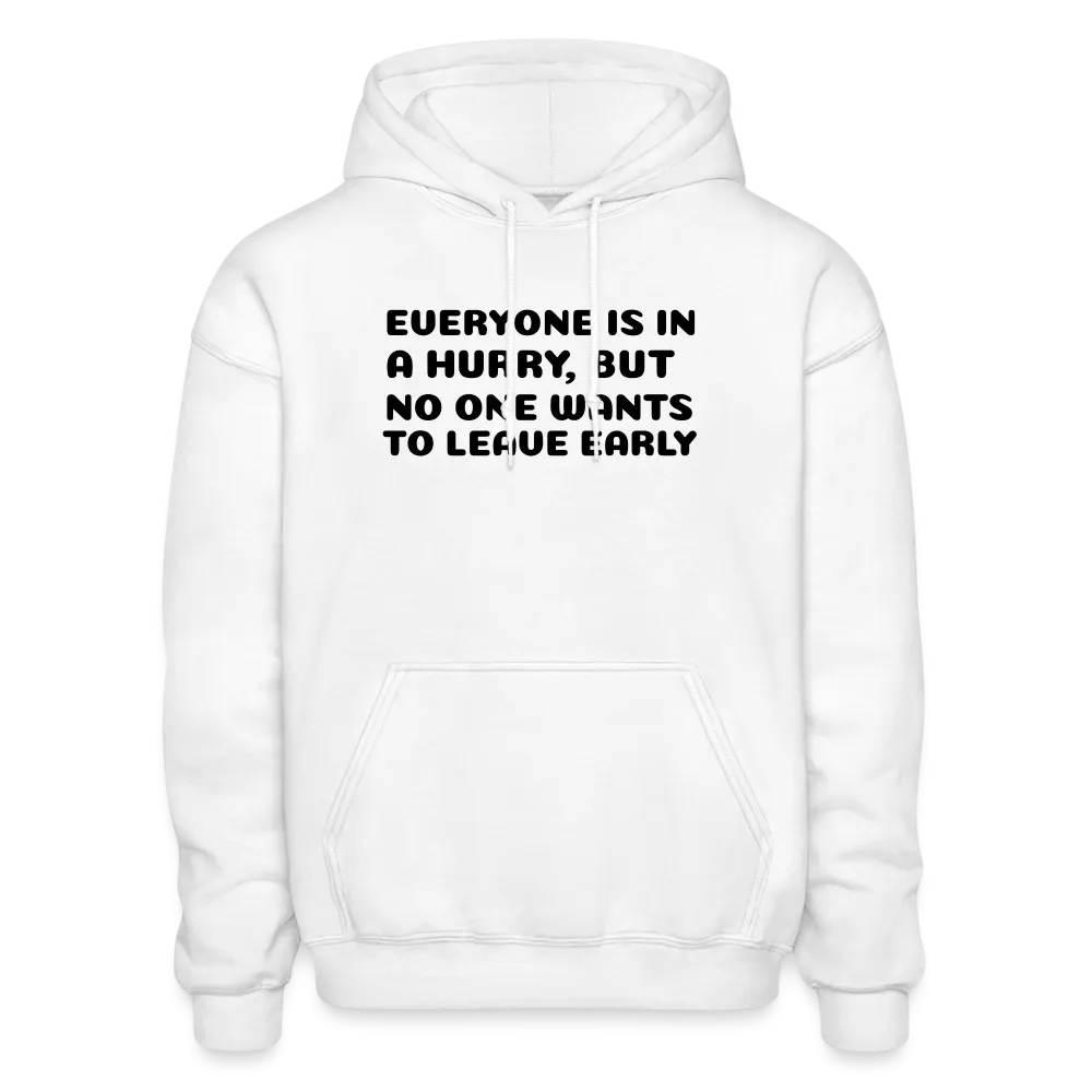Gildan Heavy Blend Adult Hoodie, leave early