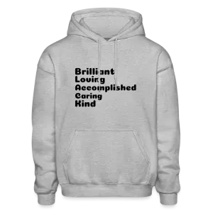 Gildan Heavy Blend Adult Hoodie stating that black is brilliant.