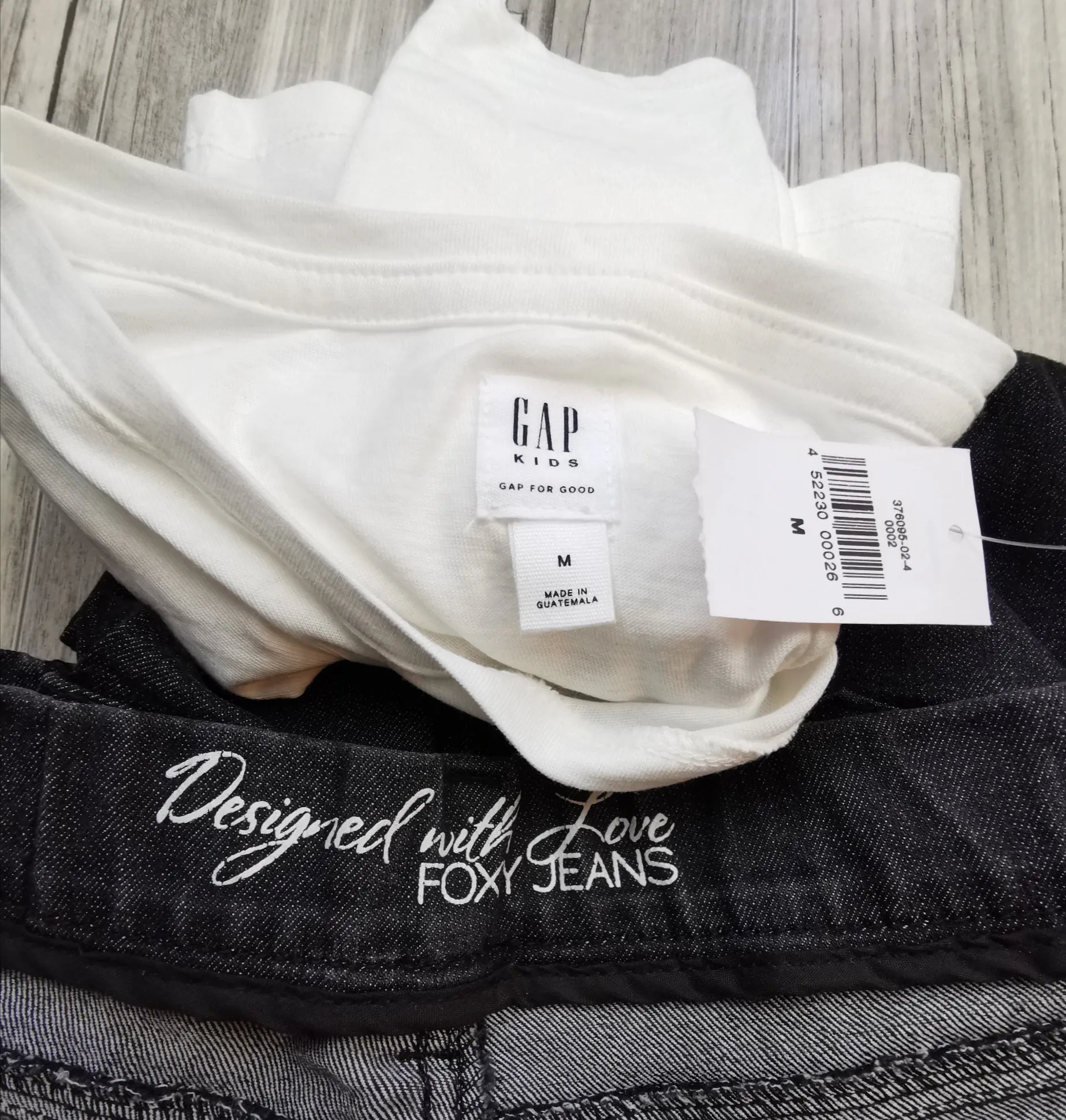 GIRL SIZE 10 YEARS - FOXY JEANS / The GAP, 2 Piece Mix N Match Outfit NWT / EUC B21