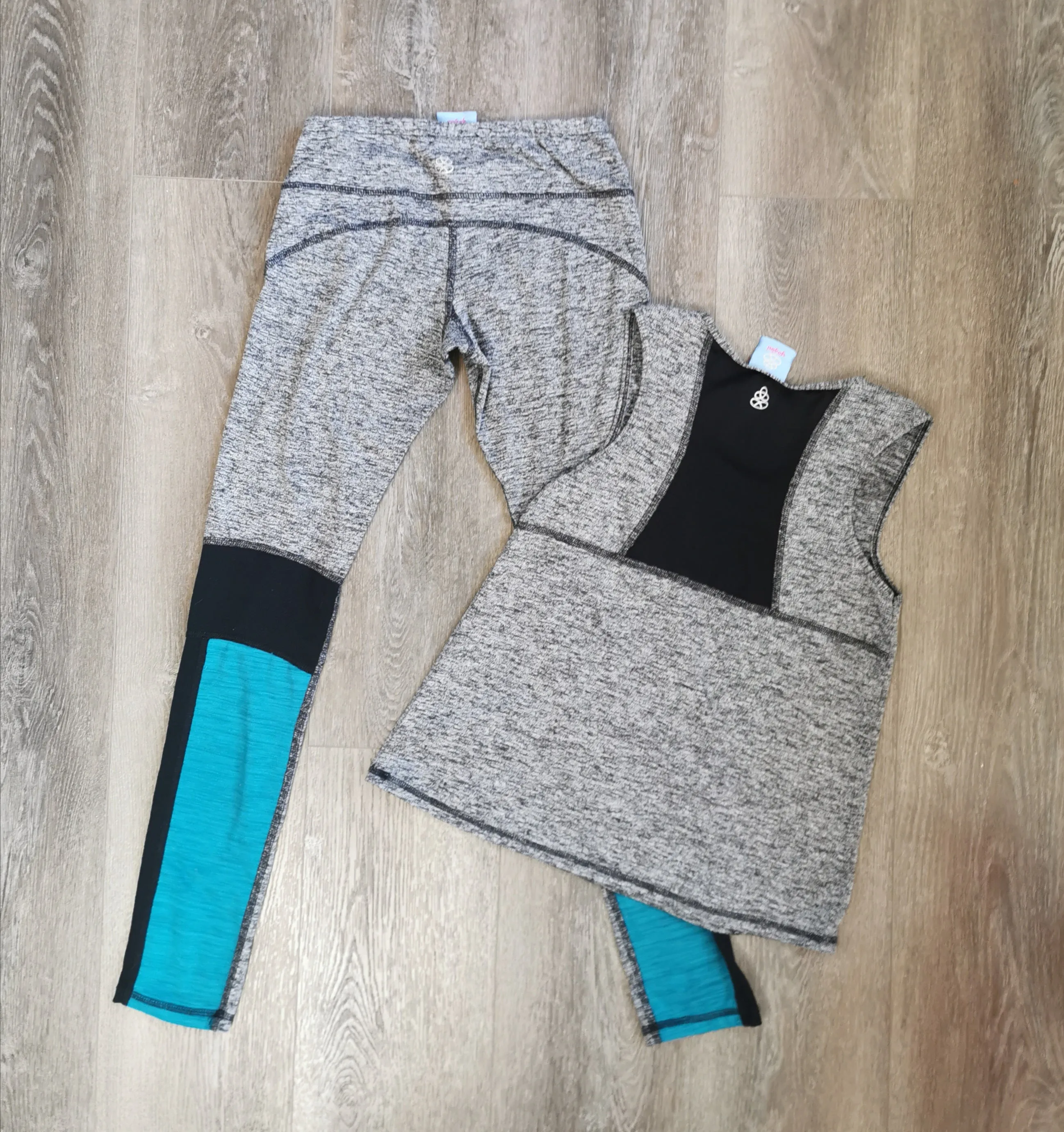 GIRL SIZE 10/12 YEARS - YOGINI, 2 Piece Matching Athletic Outfit VGUC B15