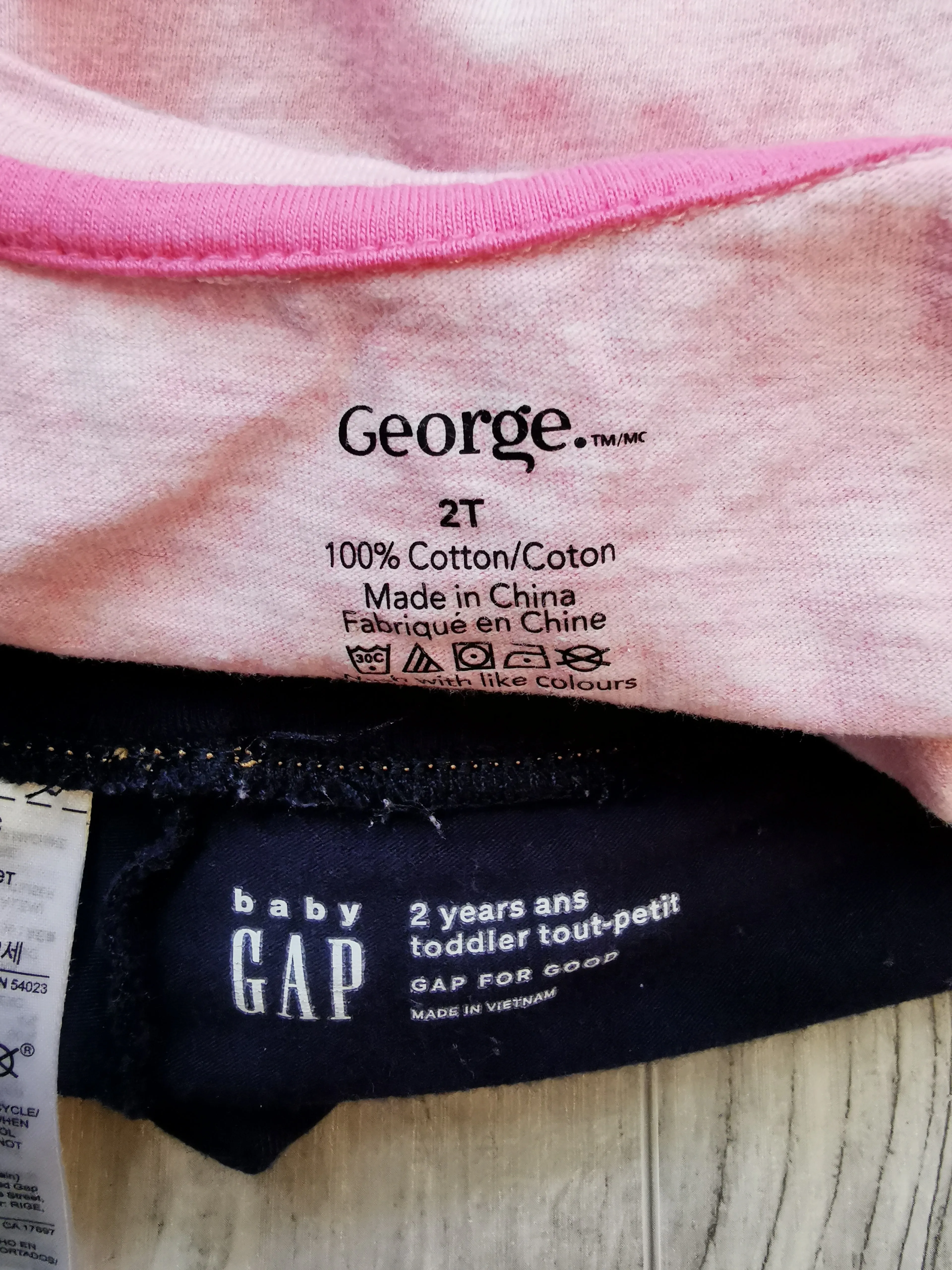 GIRL SIZE 2 YEARS - Baby GAP / GEORGE, 2 Piece Mix N Match Outfit EUC B20