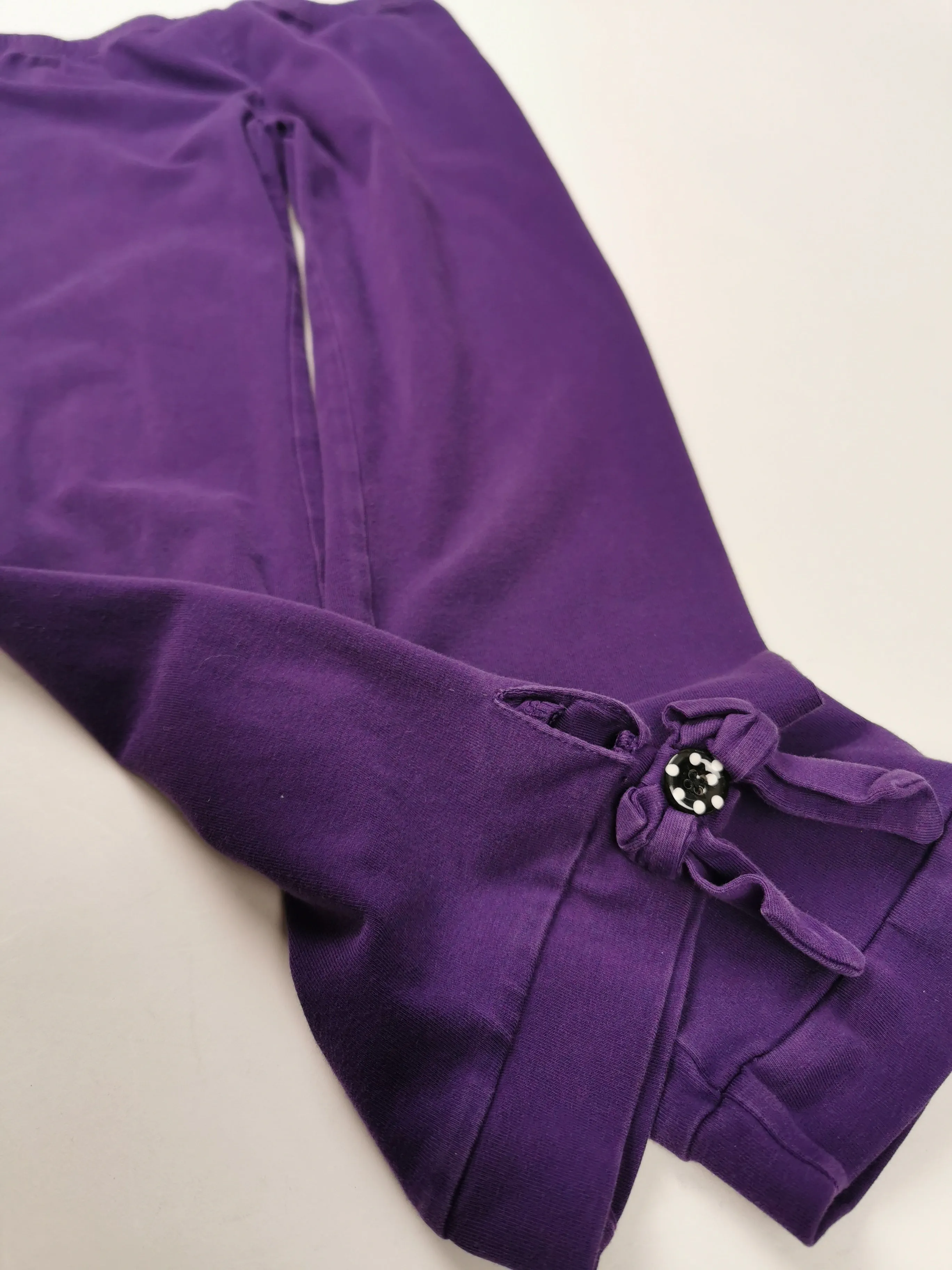 GIRL SIZE 8 YEARS - GYMBOREE, Purple Leggings EUC B35