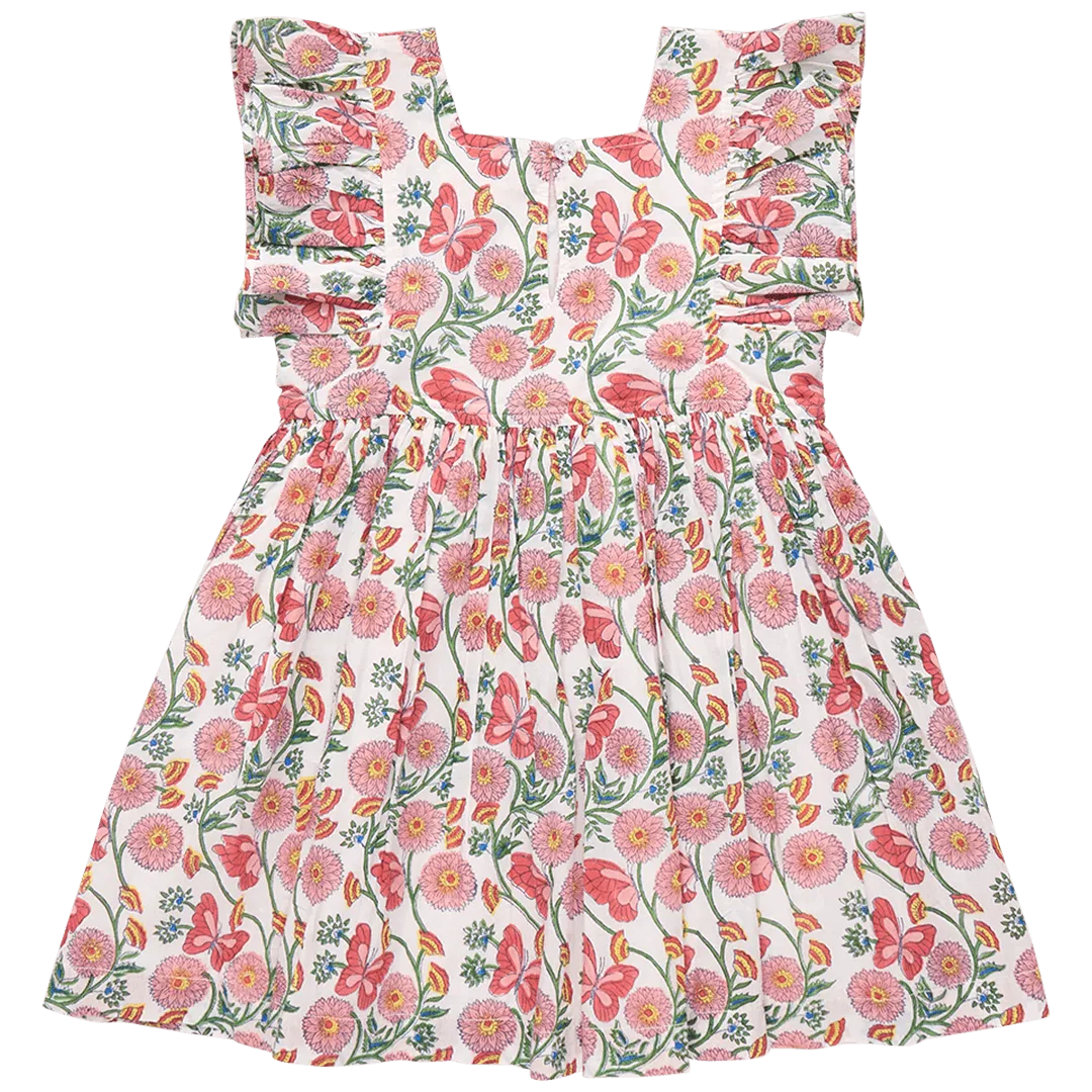 Girls Dresses | Elsie - BUtterfly Vines | Pink Chicken