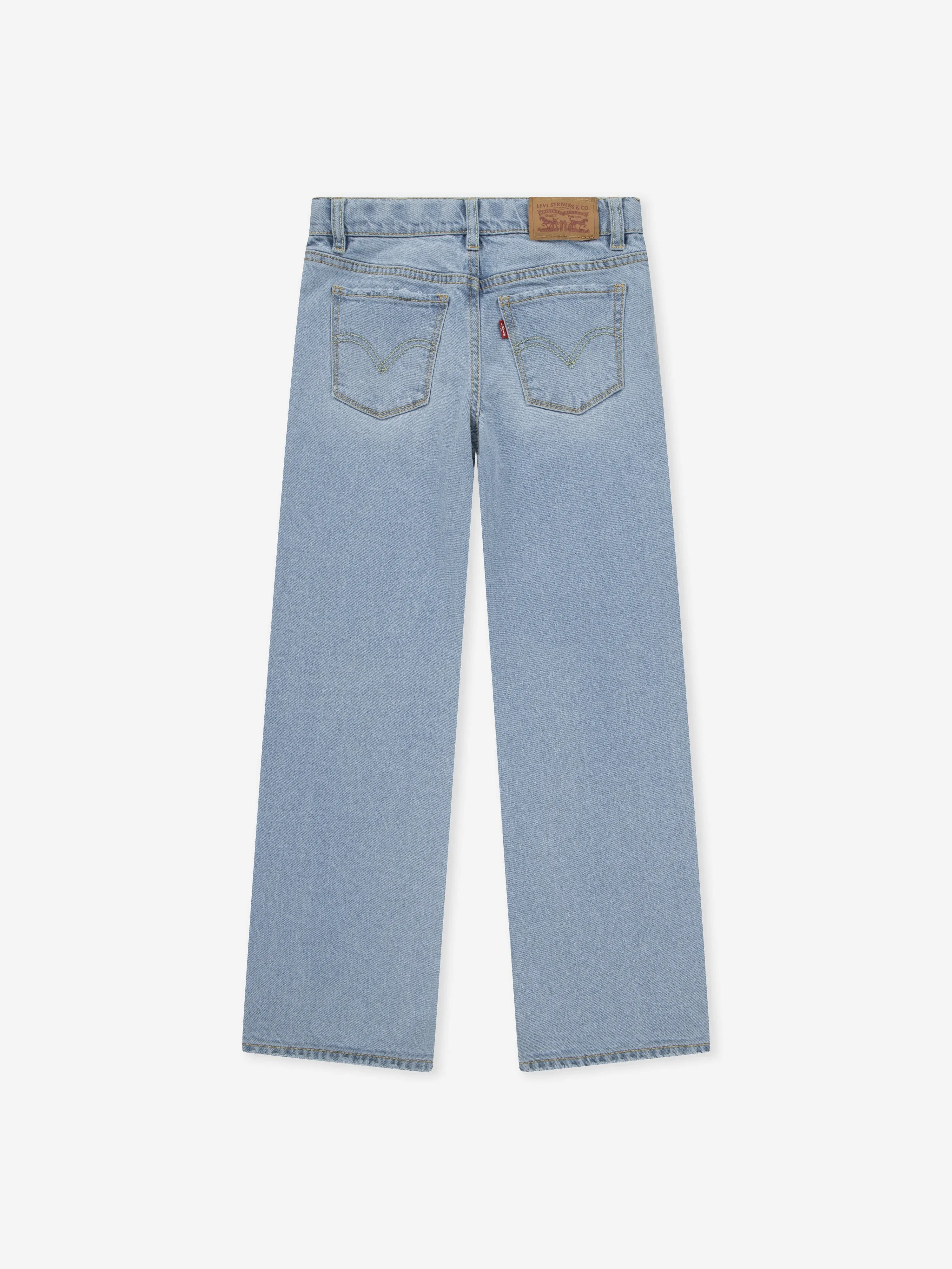 Girls Wide Leg Jeans in Blue