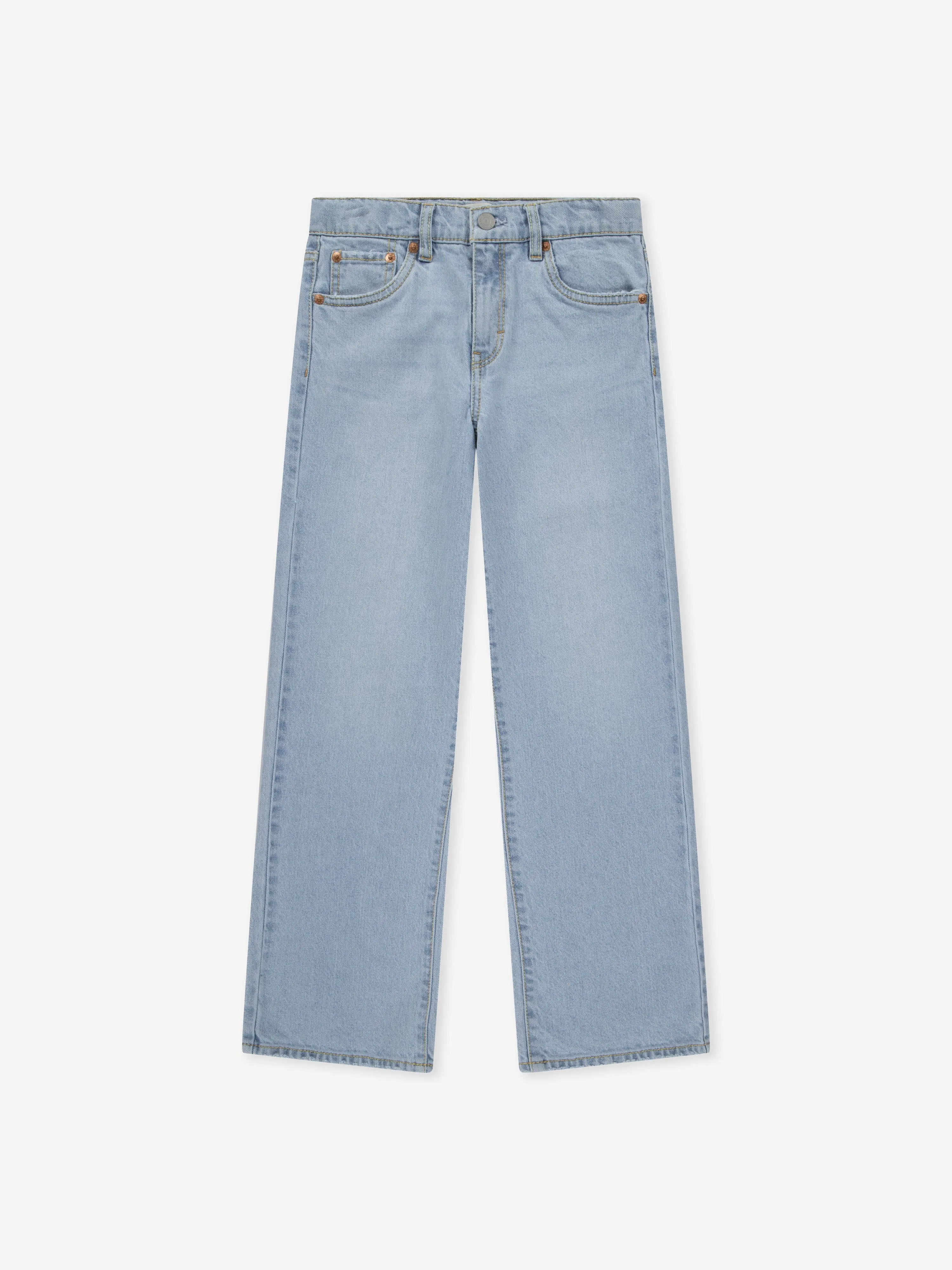 Girls Wide Leg Jeans in Blue