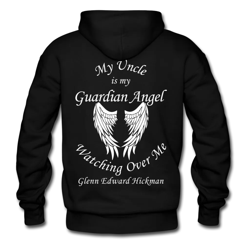 Glenn Edward Hickman Gildan Heavy Blend Adult Hoodie with dates on sleeves