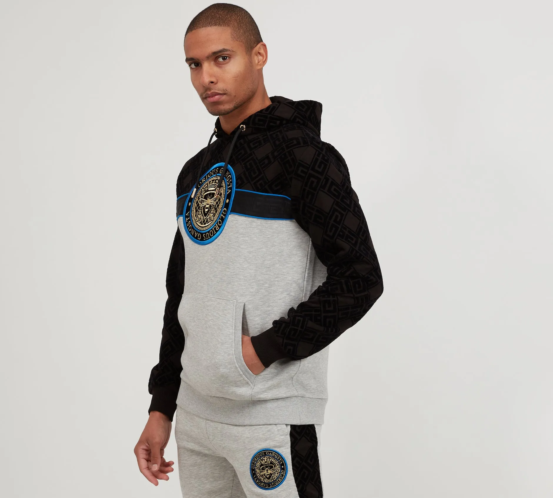Glorious Gangsta Luiz Hoodie Grey Marl