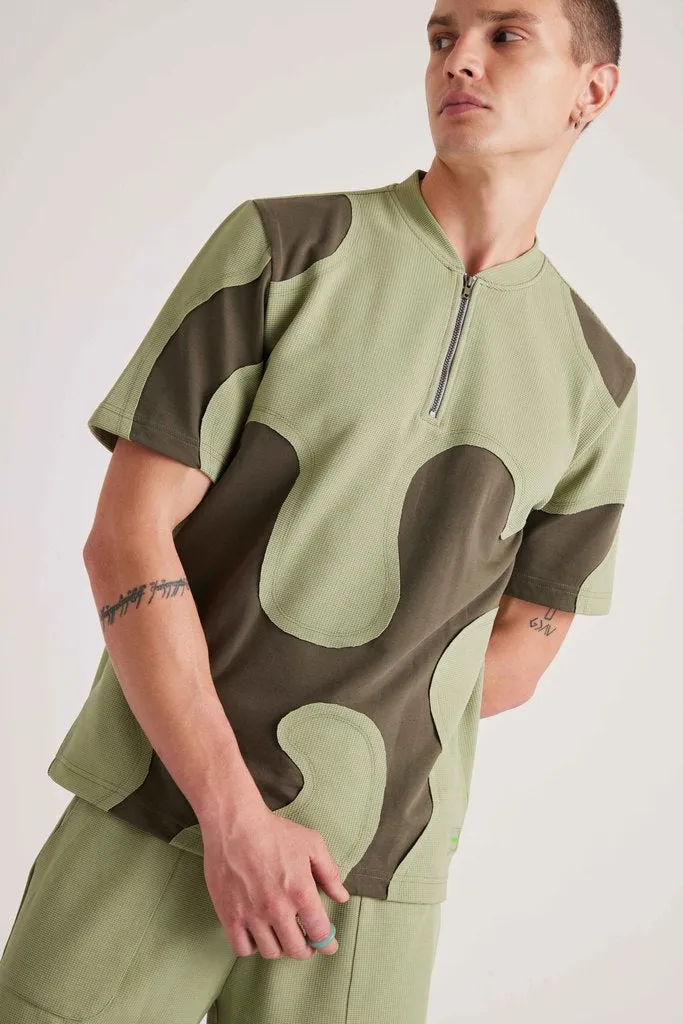 Go- Crazy Cut Tee - Fair Green