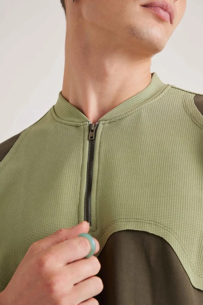 Go- Crazy Cut Tee - Fair Green