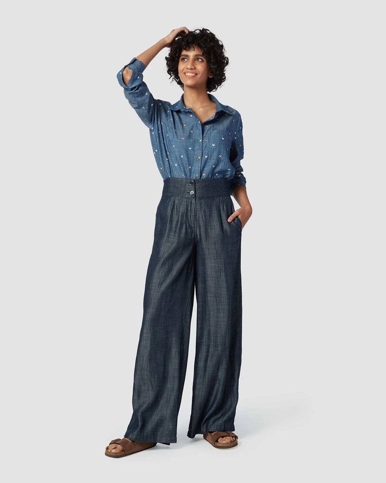 Go With The Flow Wide-Legged Jeans