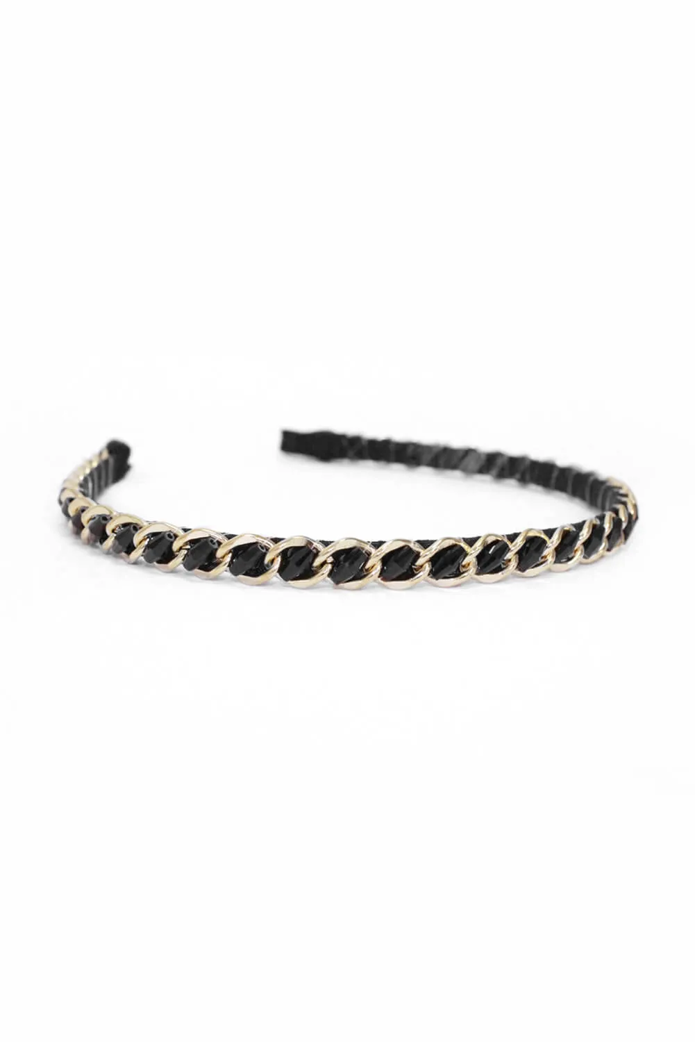 Gold Chain Slim Headband