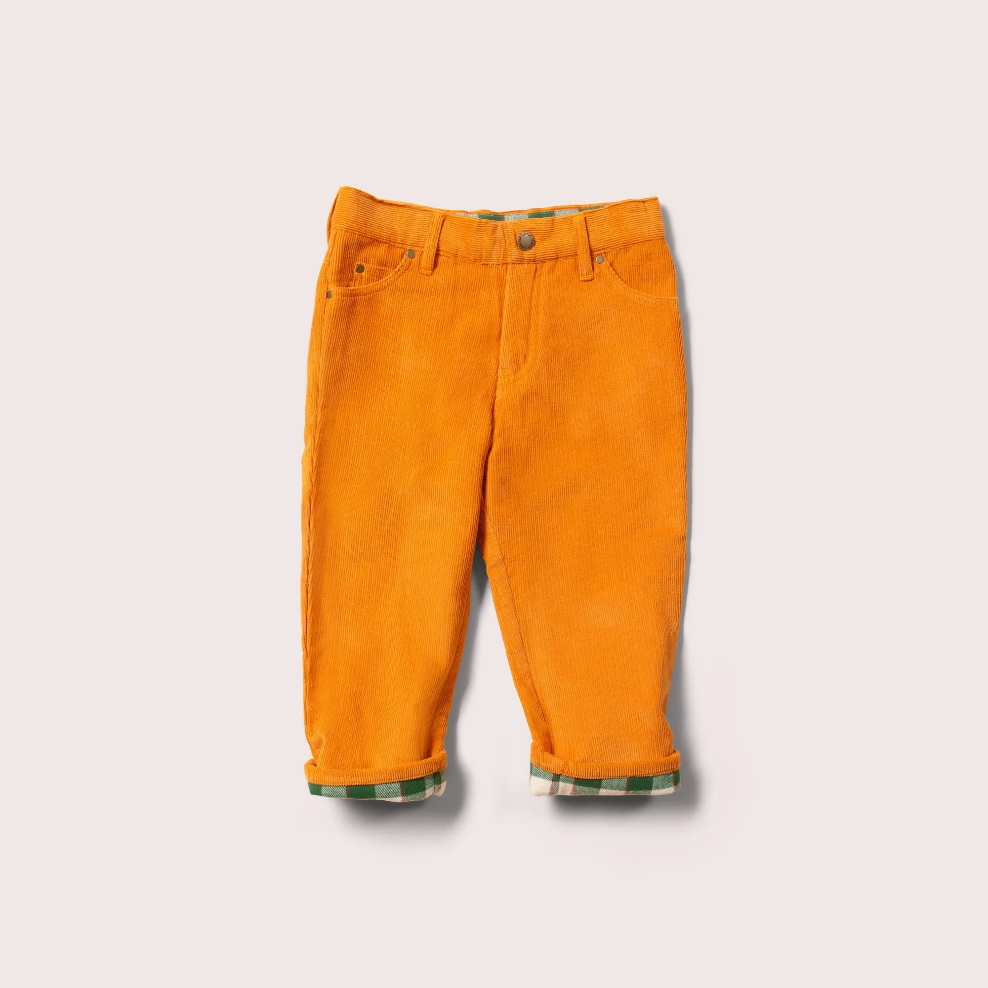 Golden Ochre Corduroy Lined Adventure Jeans