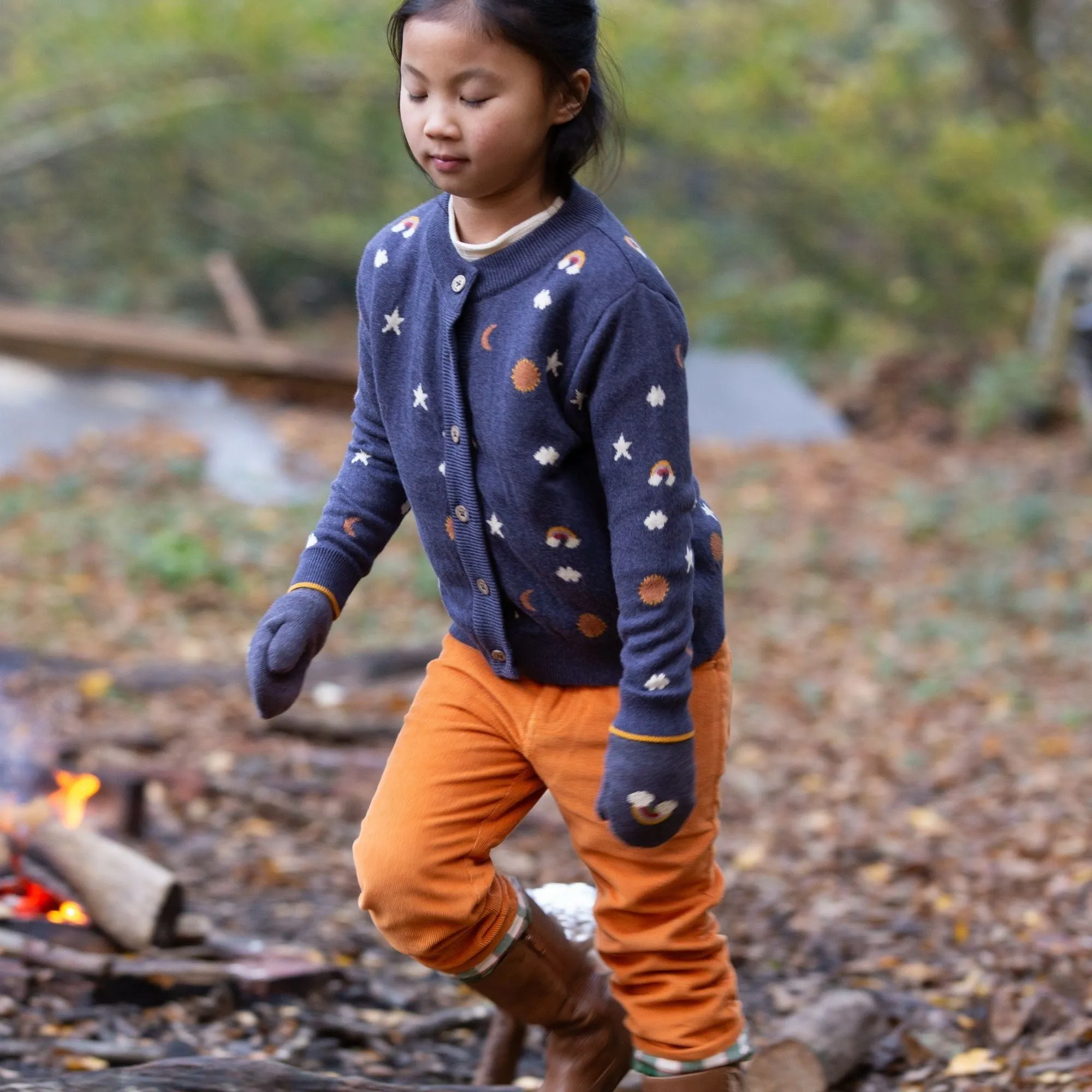 Golden Ochre Corduroy Lined Adventure Jeans