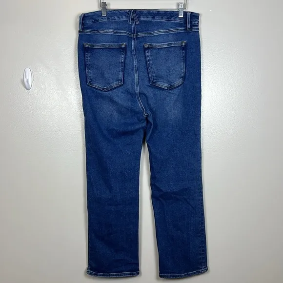 Good American Revolve Legs Straight Jeans in Indigo332 EUC