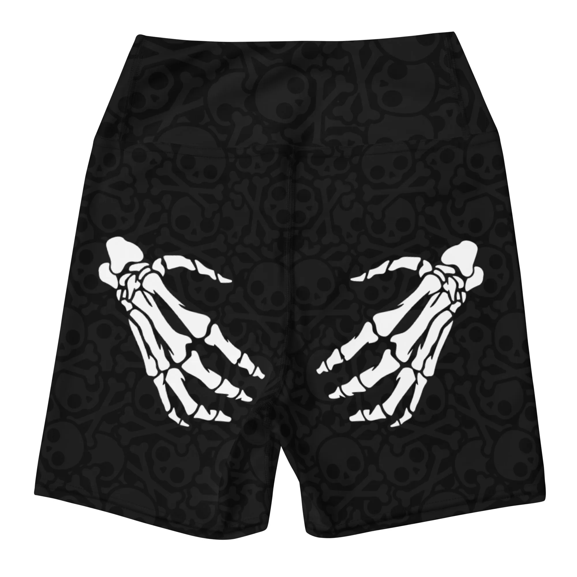 Grave Grip Skeleton Yoga Shorts
