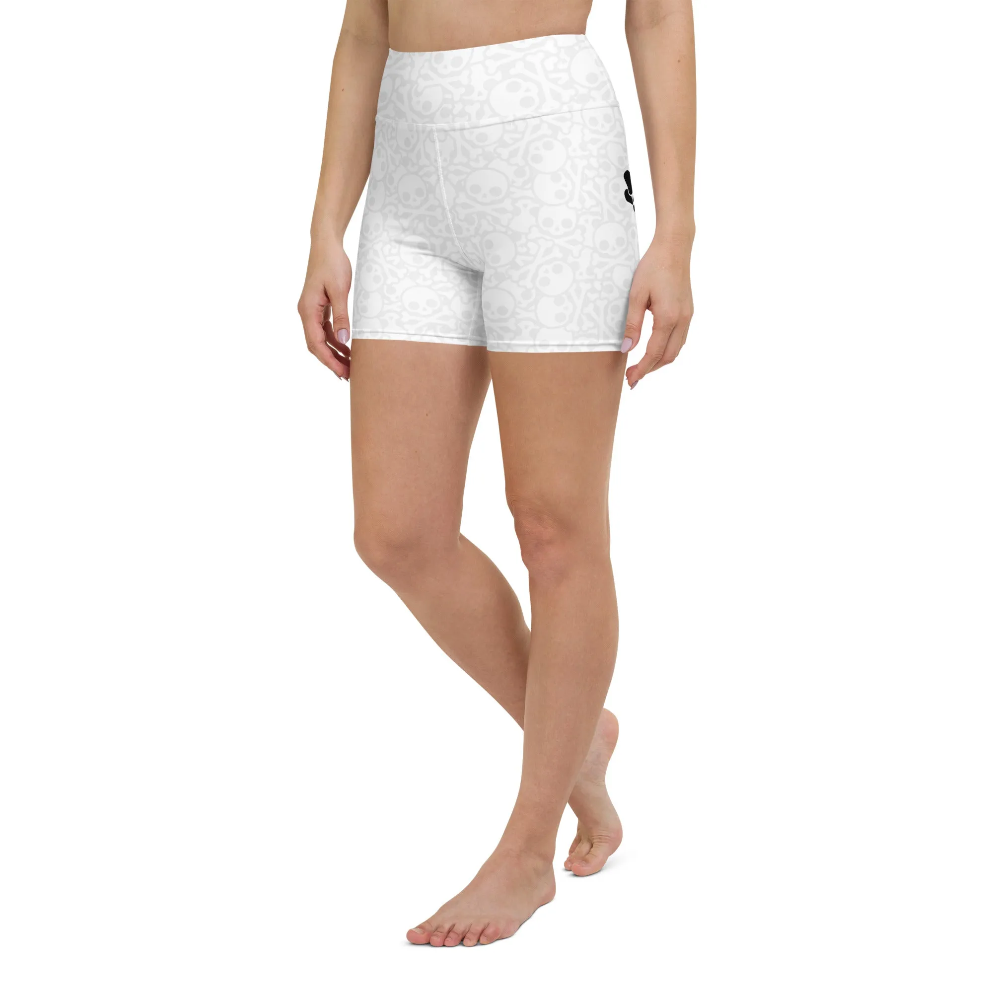 Grave Grip Skeleton Yoga Shorts