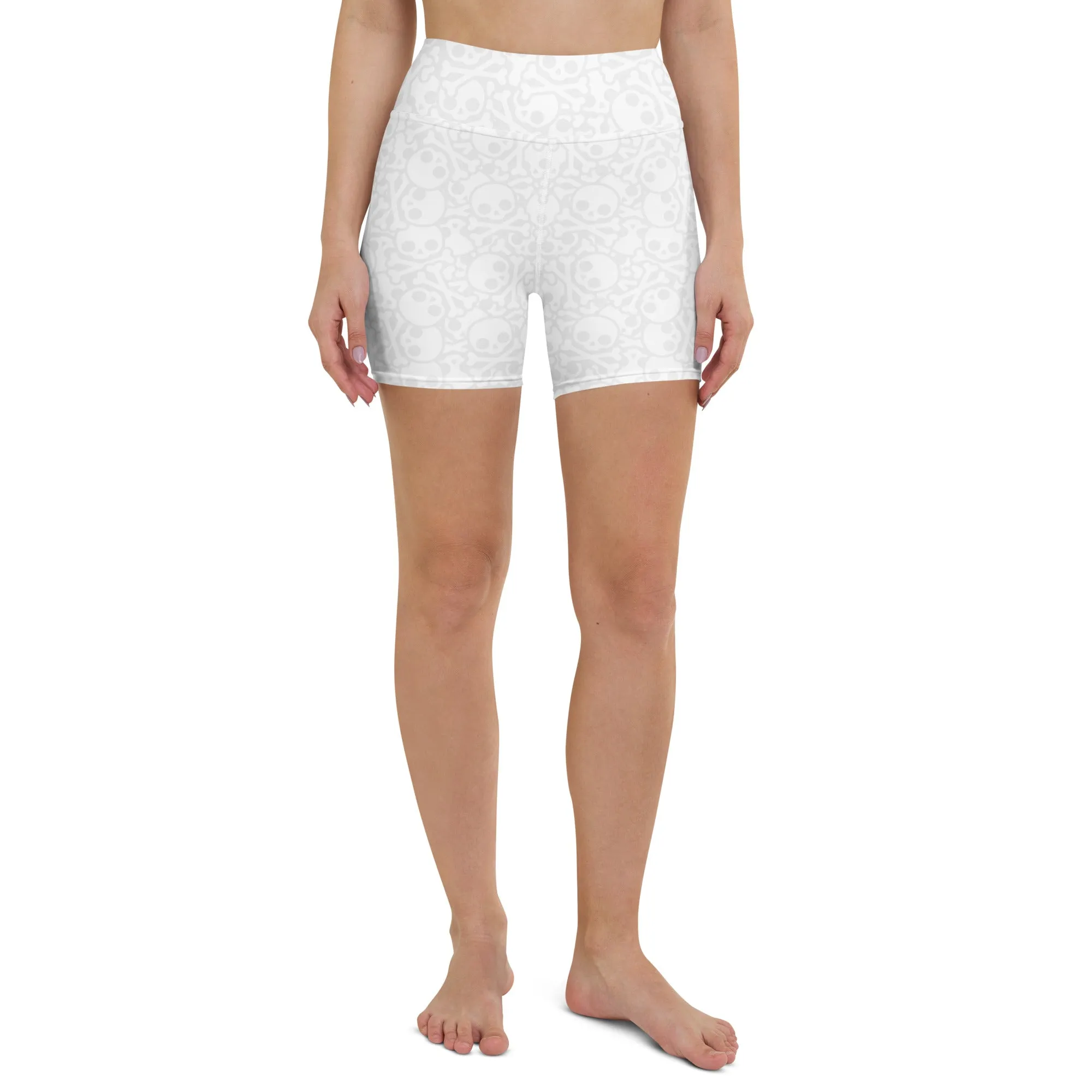 Grave Grip Skeleton Yoga Shorts