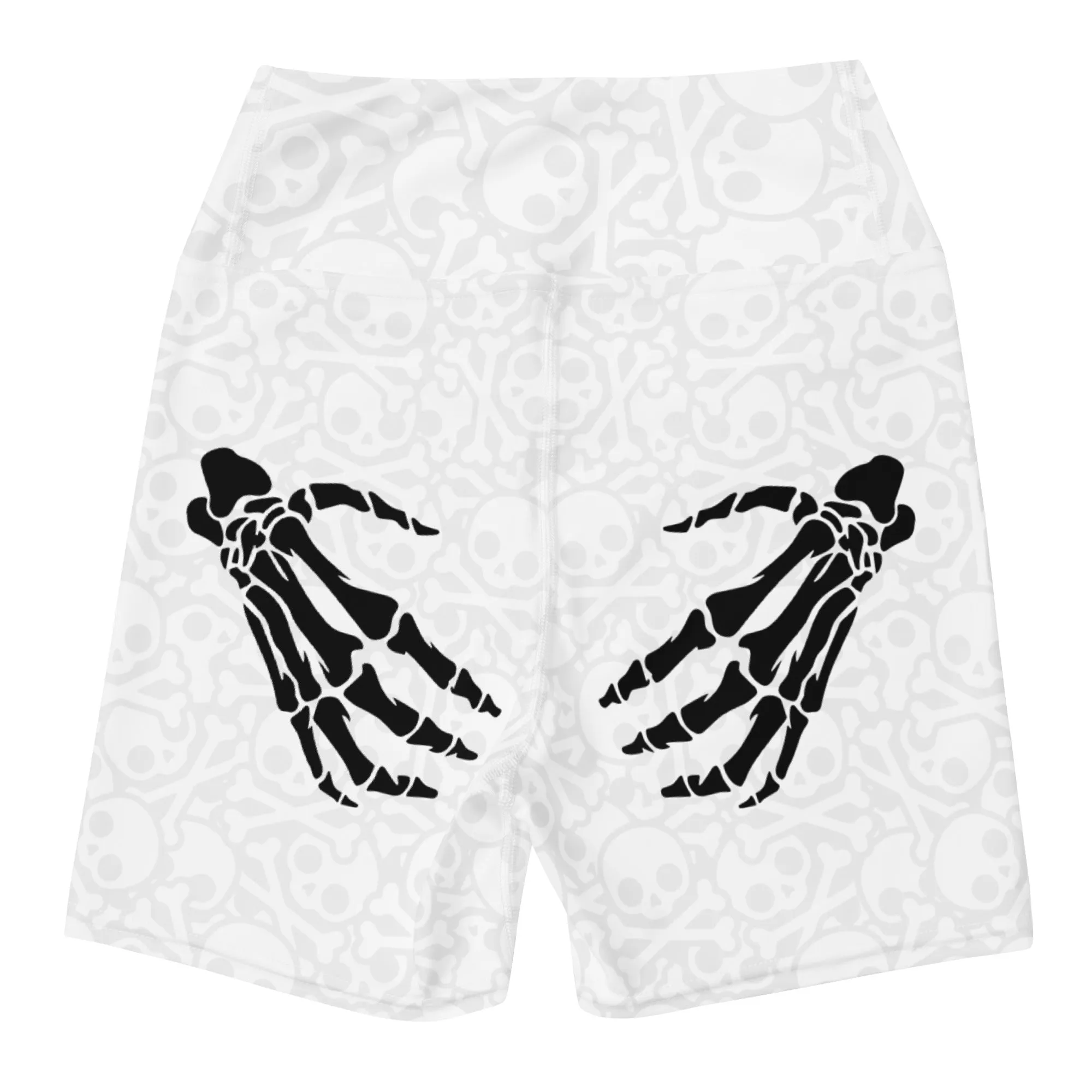 Grave Grip Skeleton Yoga Shorts
