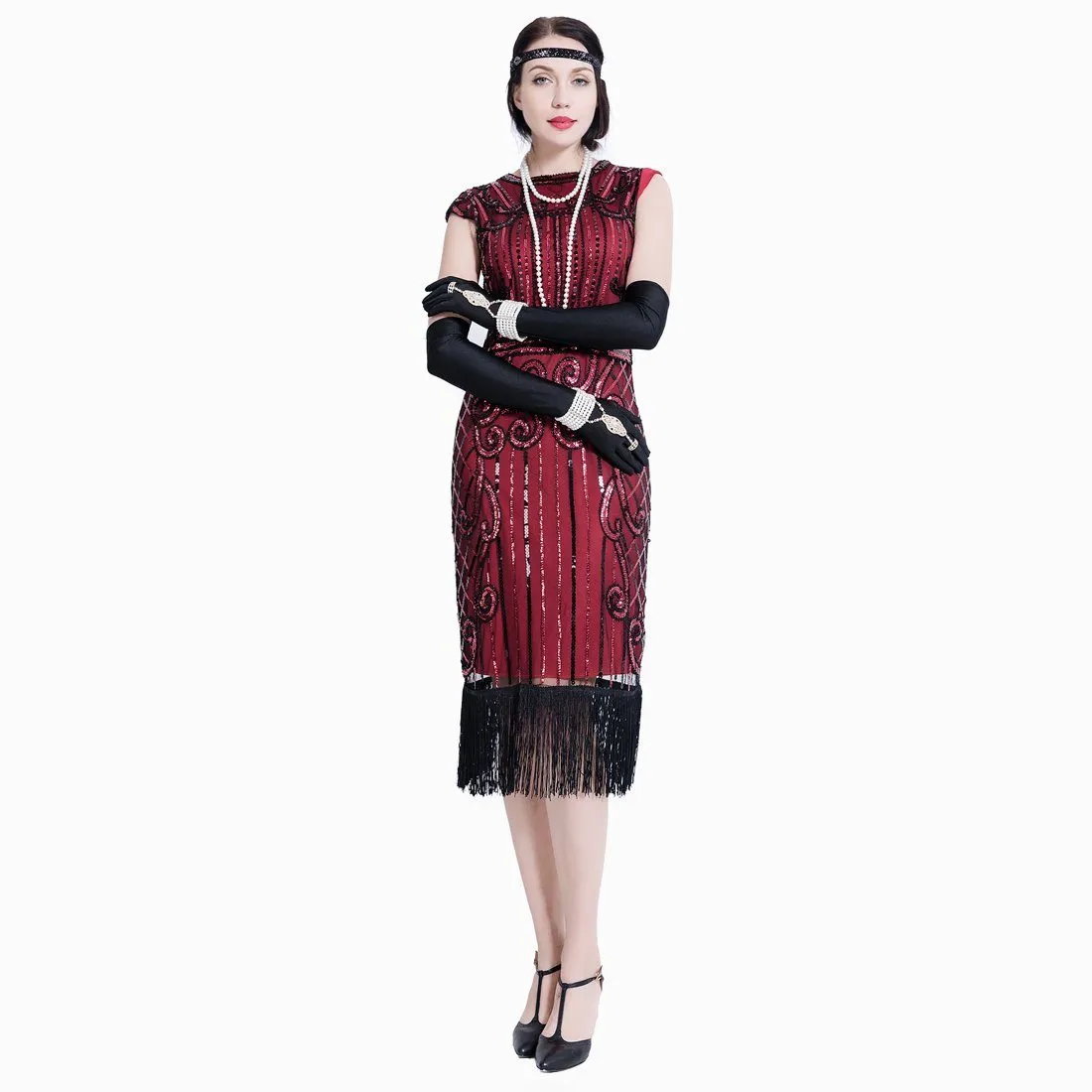 Great Gatsby Fancy Dress 1920s Fashion Women 20's Themed Party|JaosWish