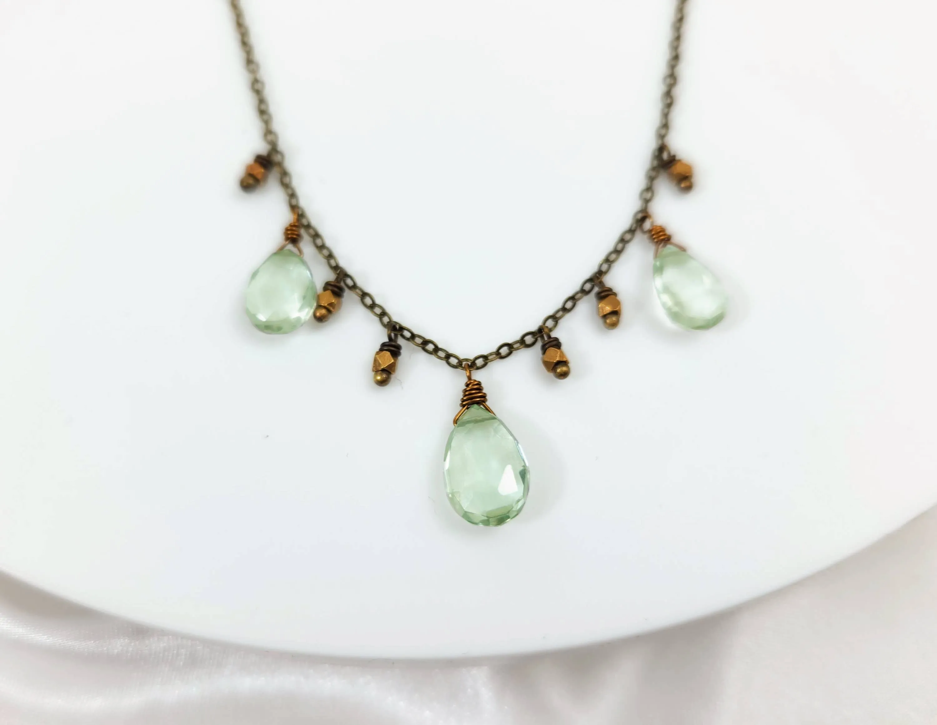 Green Amethyst Necklace