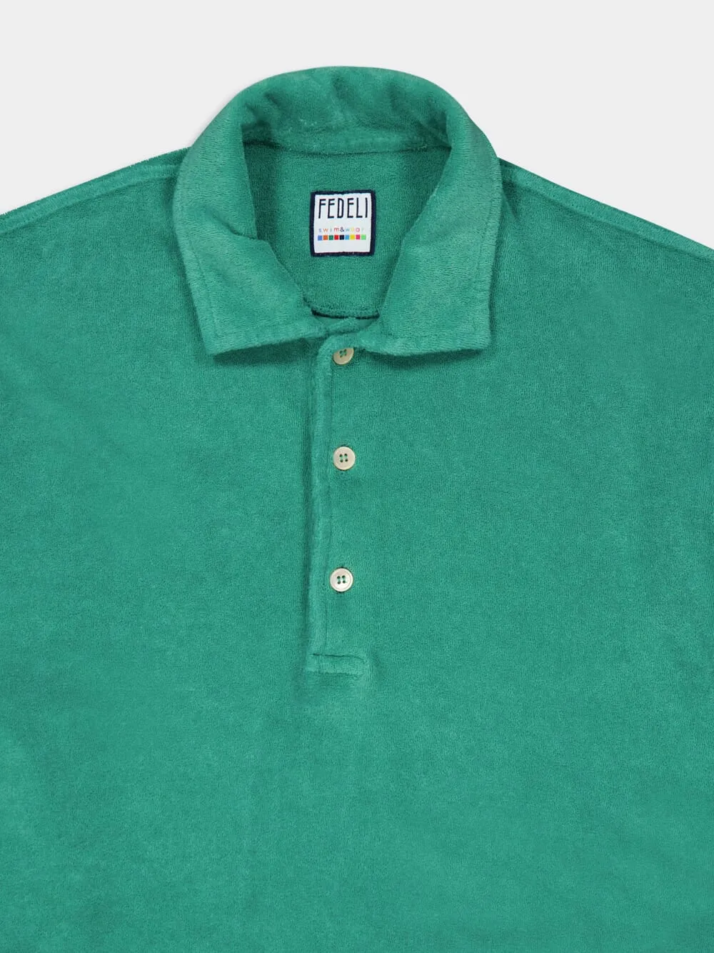 Green Bowling Terry Light Dusty Short Sleeve Shirt