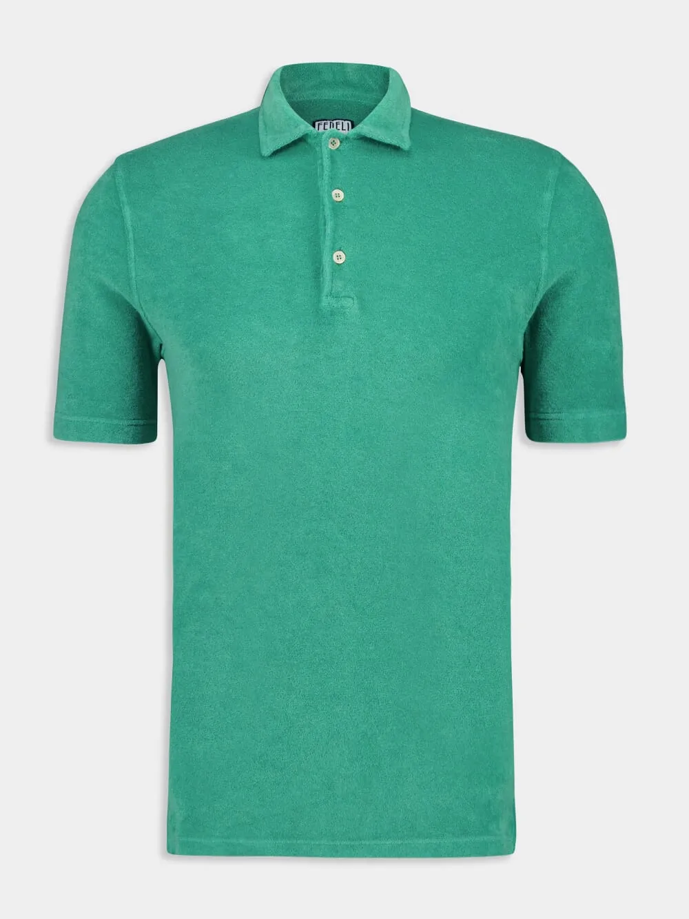 Green Bowling Terry Light Dusty Short Sleeve Shirt
