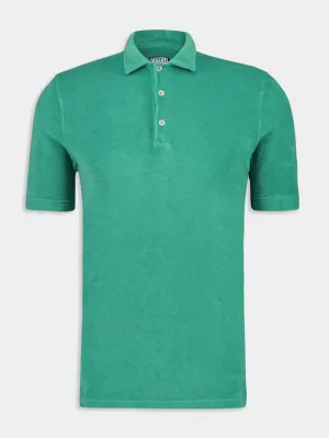 Green Bowling Terry Light Dusty Short Sleeve Shirt