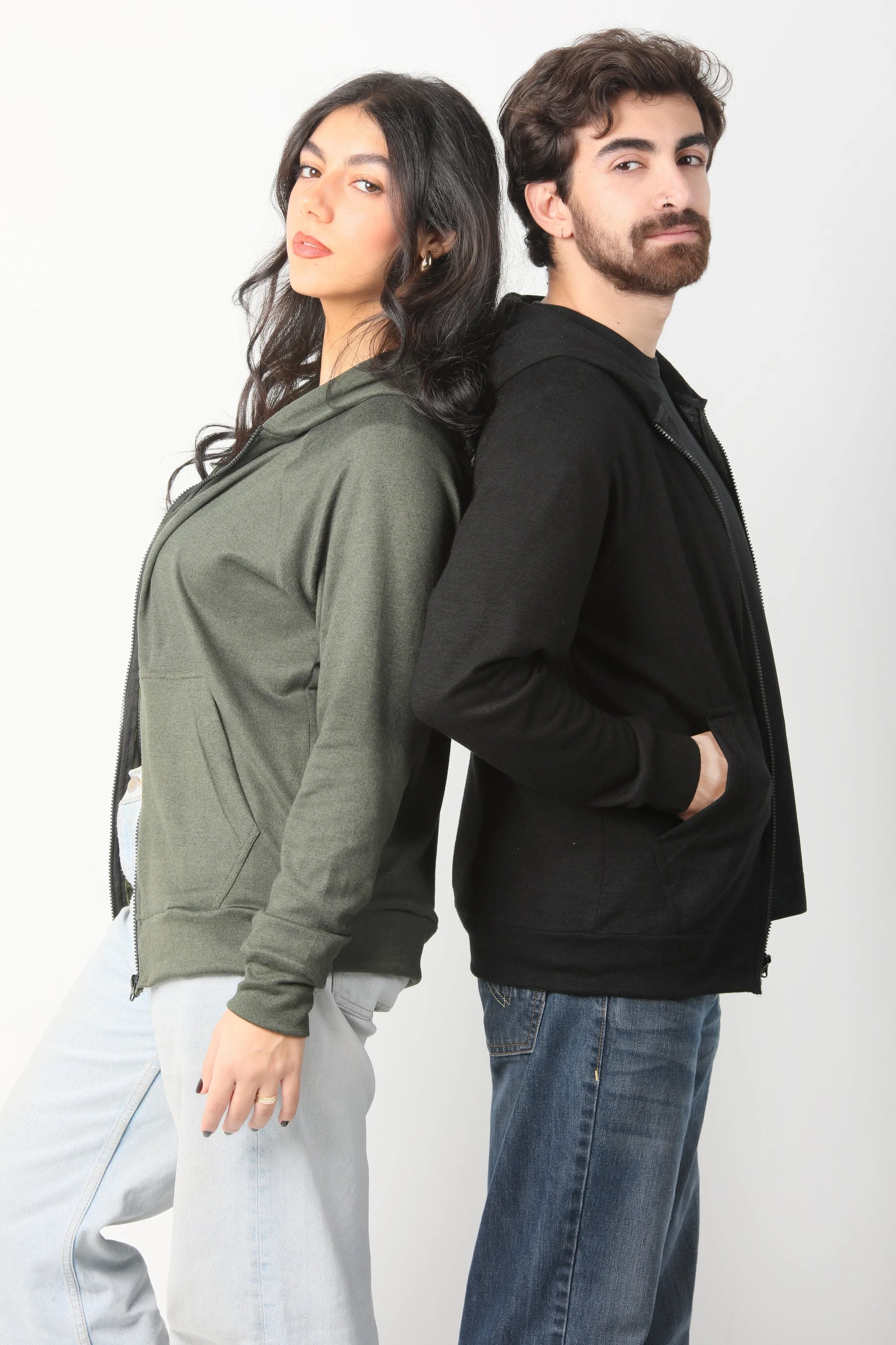 Green Hoodie Zipper