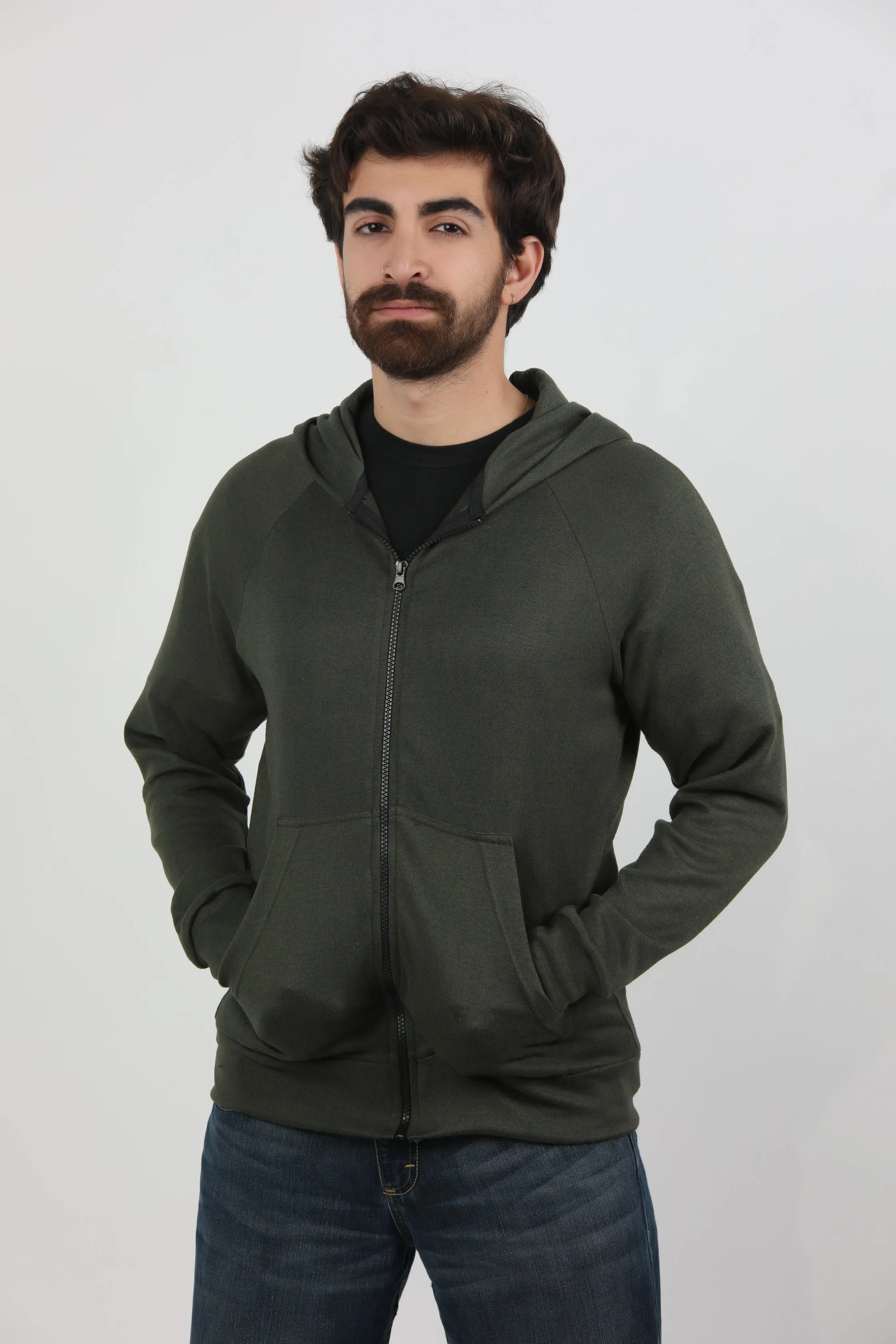 Green Hoodie Zipper
