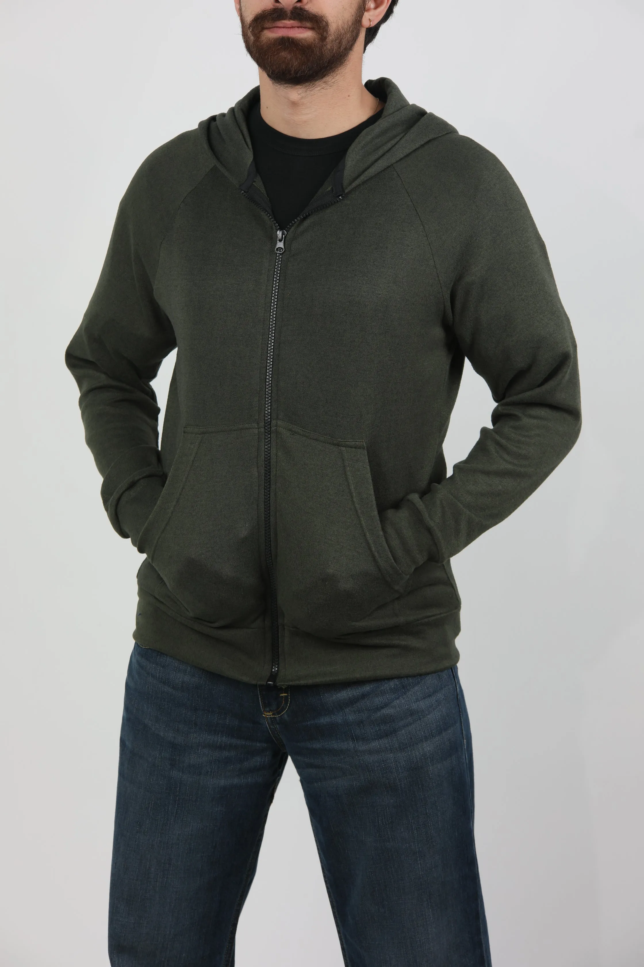 Green Hoodie Zipper