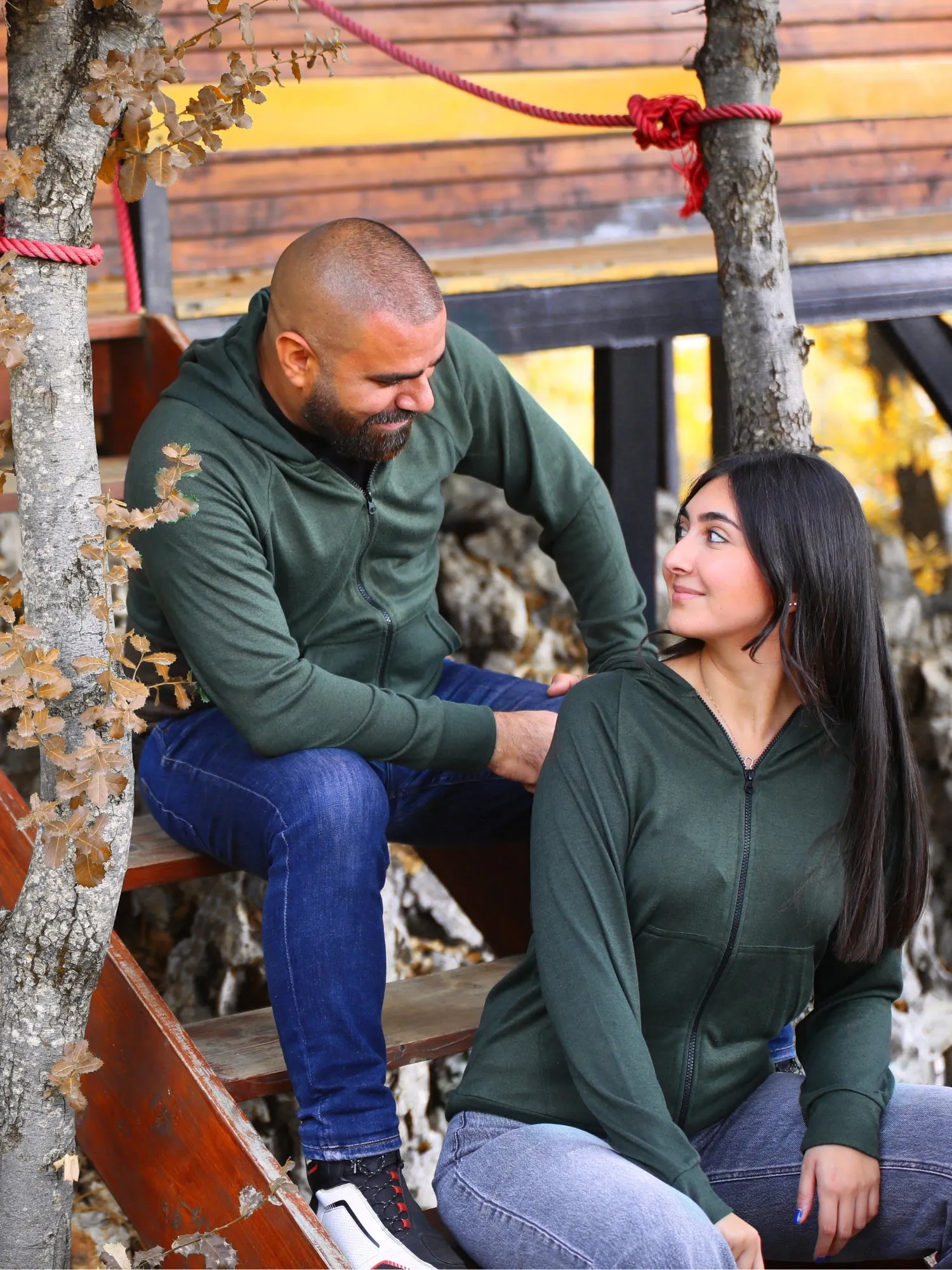 Green Hoodie Zipper
