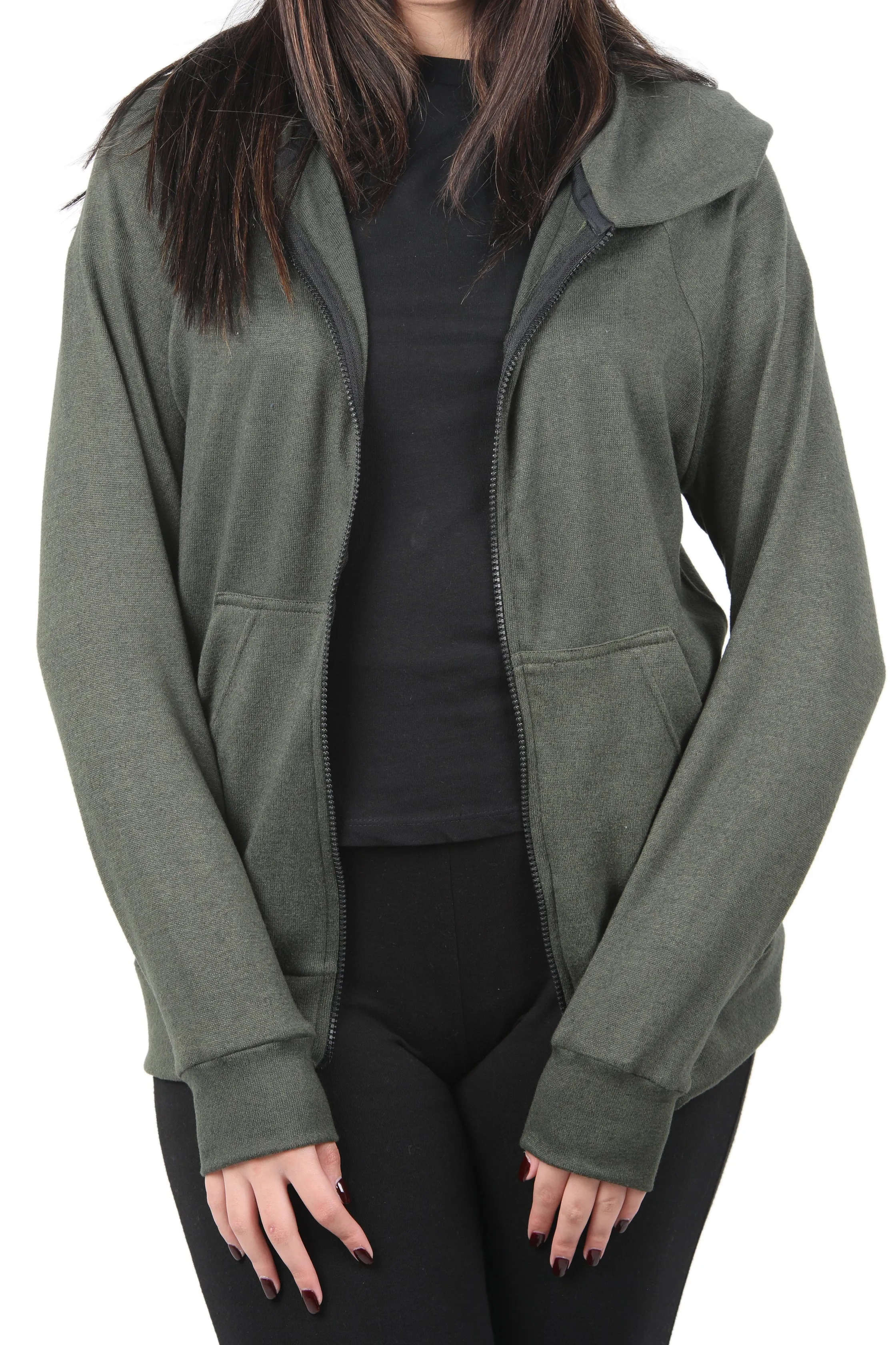 Green Hoodie Zipper