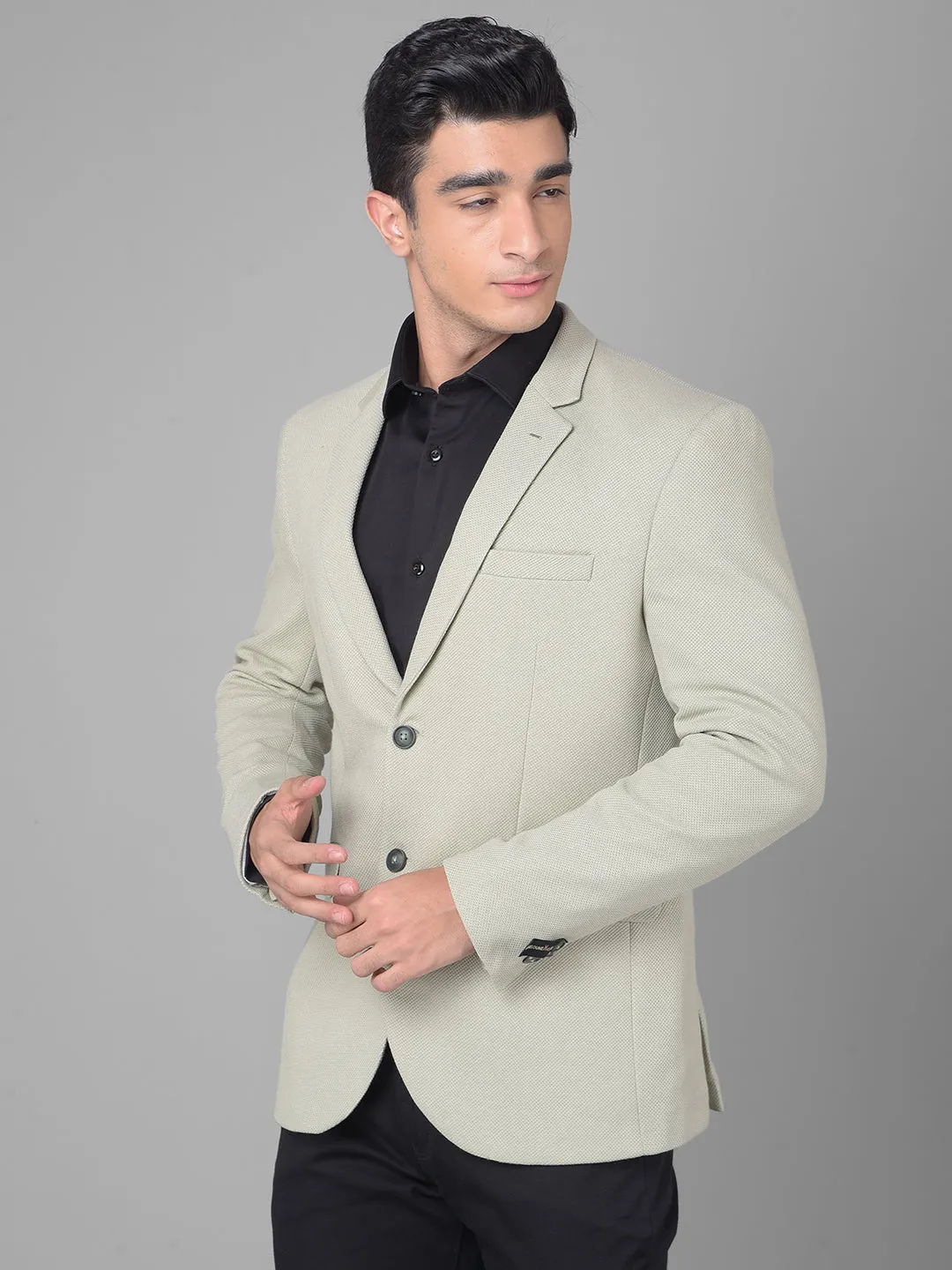 Green Single Breasted Blazer