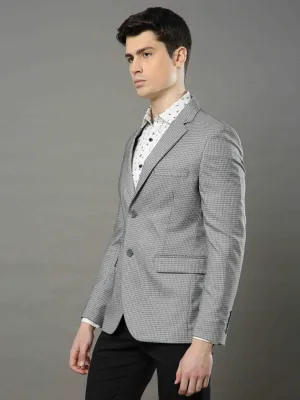 Grey Checks Blazer