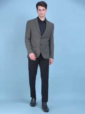 Grey Printed Blazer