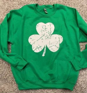 Grunge Shamrock Unisex Sweatshirt
